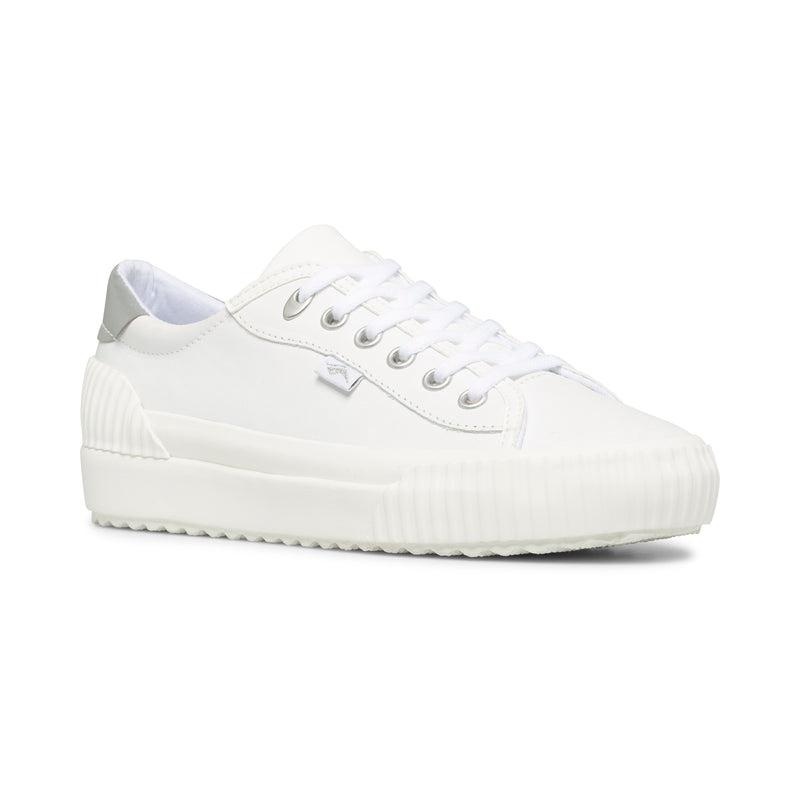 Keds Demi Trx Naisten Leather Sneakers White/Silver | QNUF91043