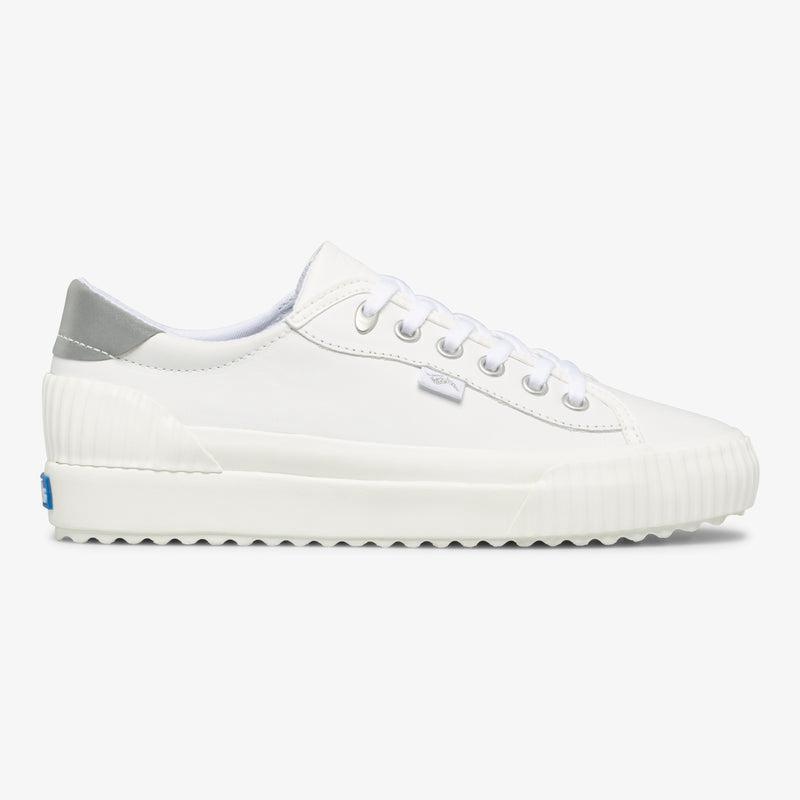 Keds Demi Trx Naisten Leather Sneakers White/Silver | QNUF91043