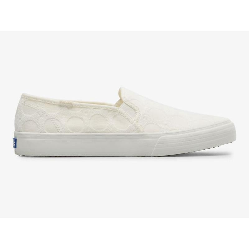 Keds Double Decker Circle Crochet Naisten Mokkasiinit Valkoinen | LGYW79453