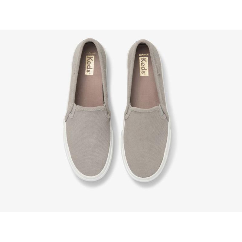 Keds Double Decker Perf Mokka Naisten Mokkasiinit Harmaat | MWJI52634