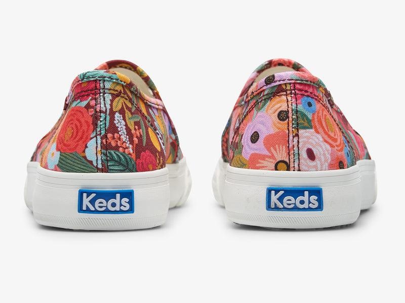 Keds Double Decker Rifle Paper Co. Garden Party Naisten Prints Burgandy | MPIY41702