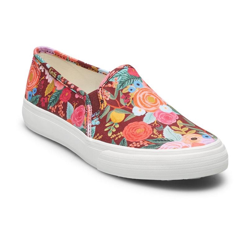 Keds Double Decker Rifle Paper Co. Garden Party Naisten Prints Burgandy | MPIY41702