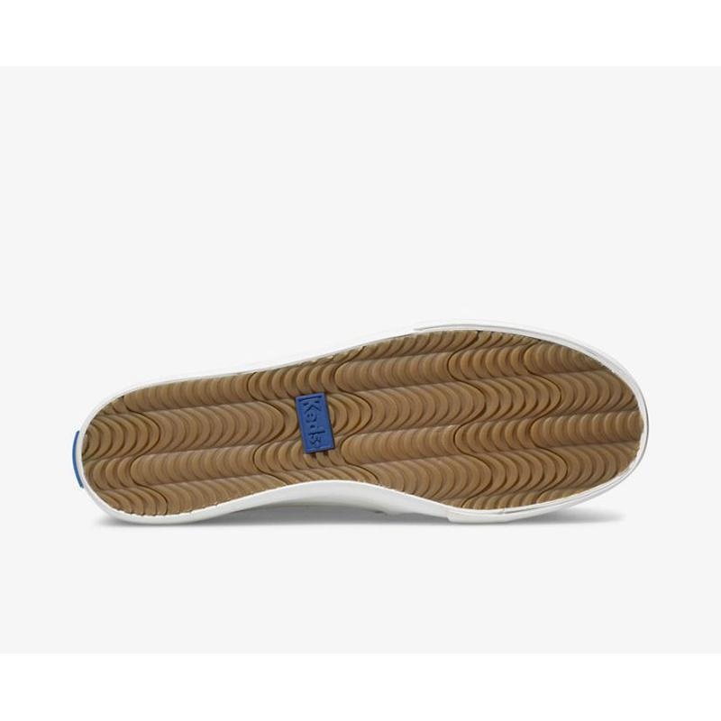 Keds Double Decker Slip On Naisten Leather Sneakers Valkoinen | LMVC47509