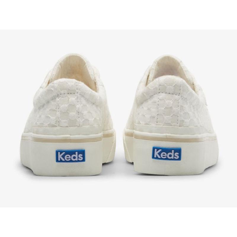 Keds Jump Kick Duo Dot Eyelet Naisten Lace Ups Valkoinen | MVBP63590