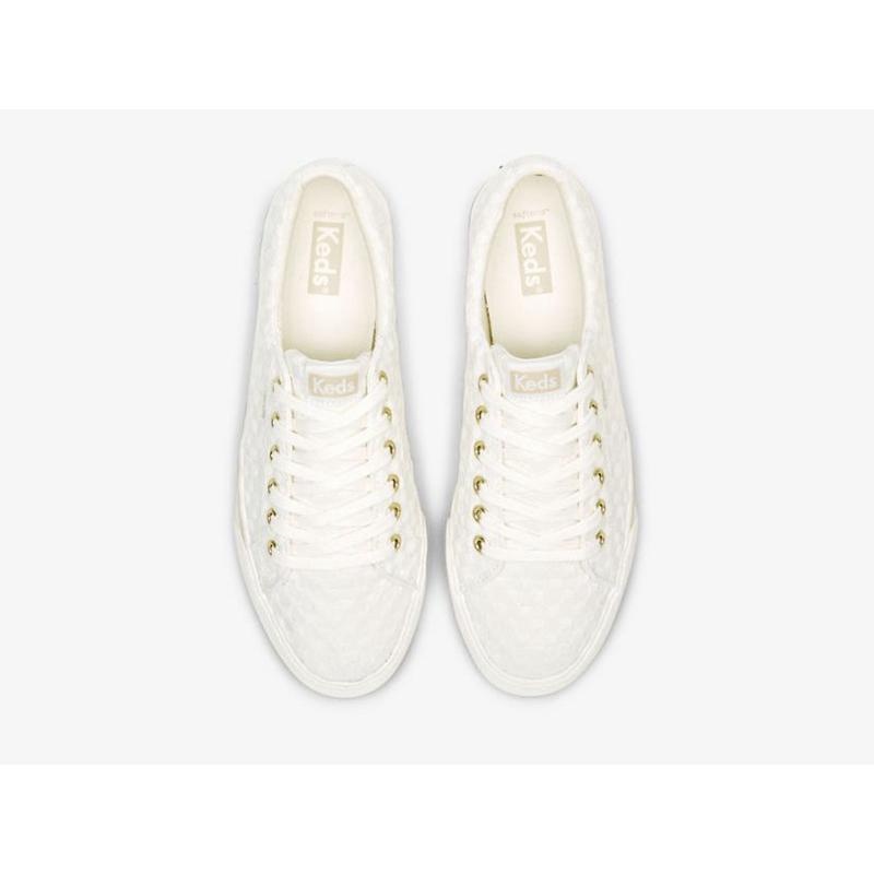 Keds Jump Kick Duo Dot Eyelet Naisten Lace Ups Valkoinen | MVBP63590