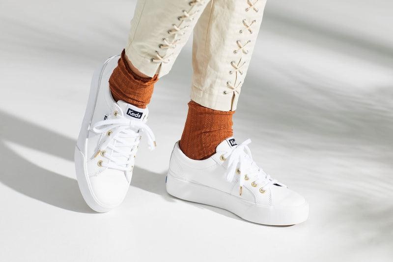 Keds Jump Kick Duo Nahkaiset Naisten Leather Sneakers Valkoinen | JGWM19348