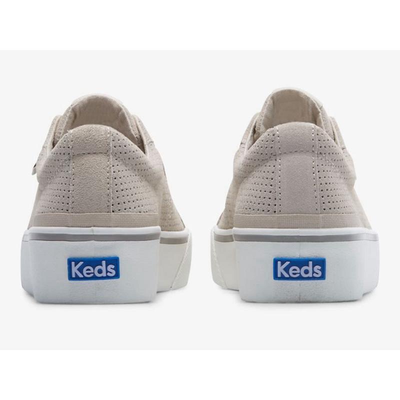 Keds Jump Kick Duo Perf Mokka Naisten Lace Ups Harmaat | AWIH07345