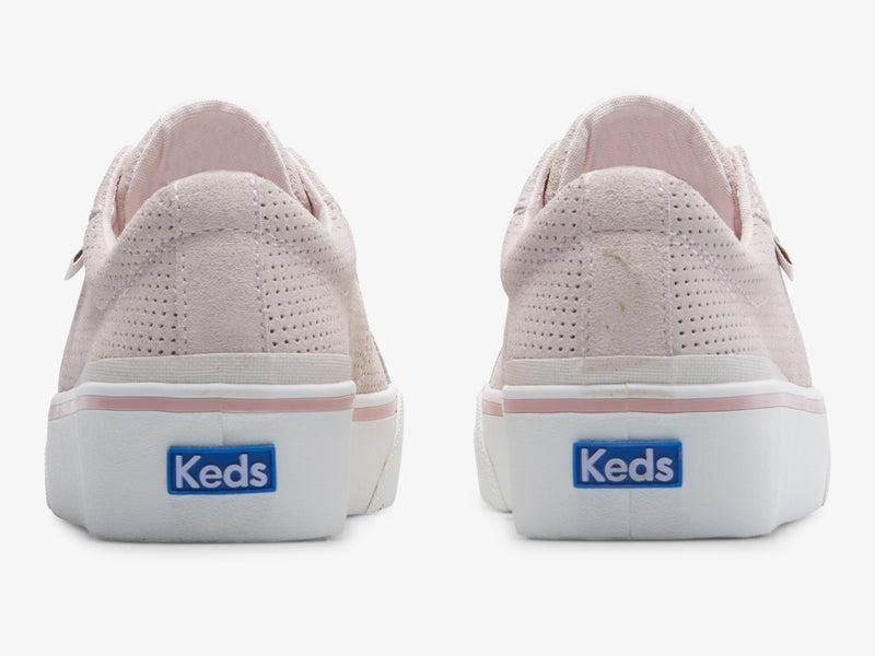 Keds Jump Kick Duo Perf Mokka Naisten Leather Sneakers Vaaleanpinkki | XIFJ89546