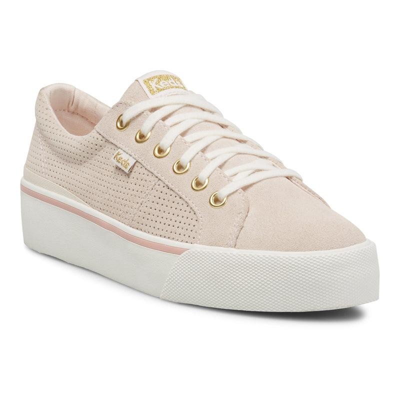 Keds Jump Kick Duo Perf Mokka Naisten Leather Sneakers Vaaleanpinkki | XIFJ89546