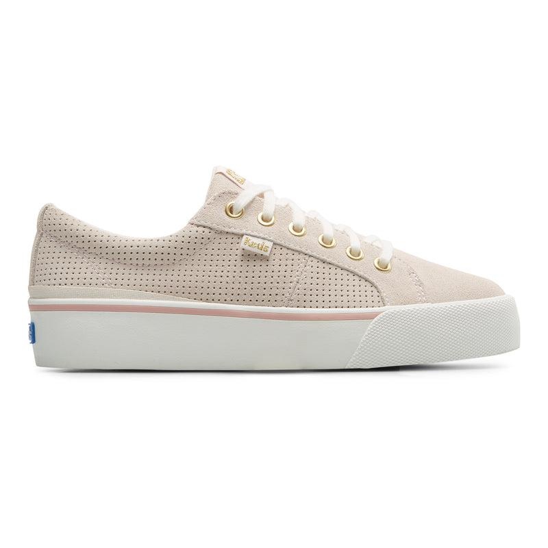 Keds Jump Kick Duo Perf Mokka Naisten Leather Sneakers Vaaleanpinkki | XIFJ89546