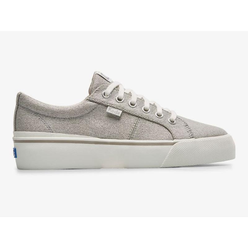 Keds Jump Kick Duo Tekstiili Metallic Naisten Platform Sneakers Hopea | KOUI02164