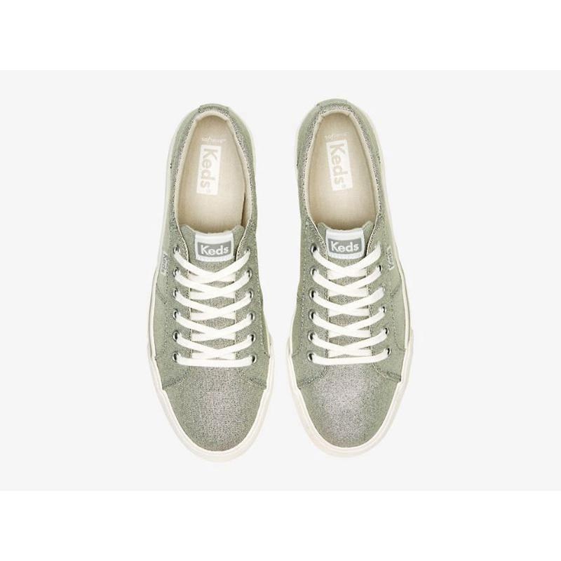 Keds Jump Kick Duo Tekstiili Metallic Naisten Lace Ups Hopea | FLJH12593