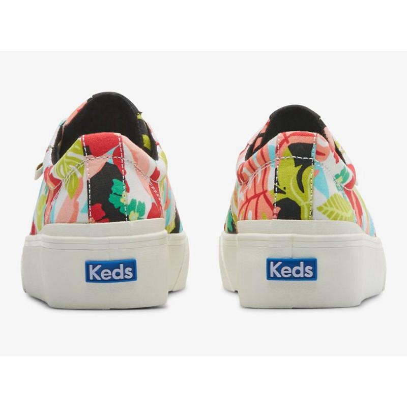 Keds Jump Kick Duo Tropical Print Naisten Lace Ups Mustat Koralli | KDSE74185