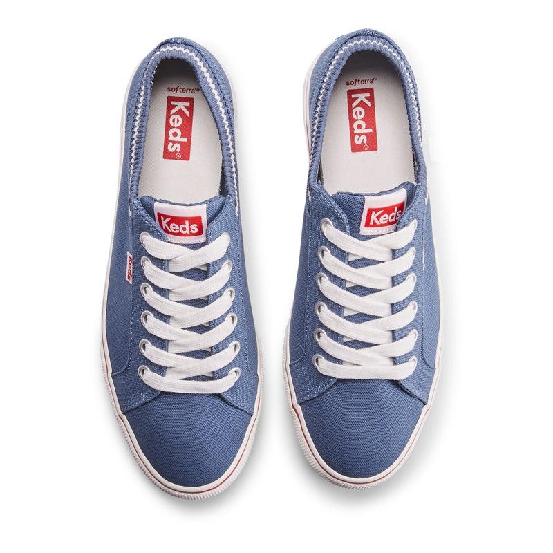 Keds Jump Kick Knit Collar Canvas Naisten Canvas Navy/White | HUWD41726