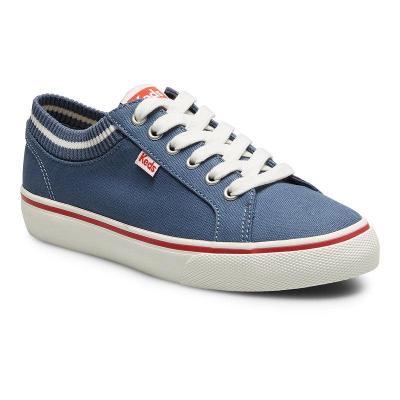 Keds Jump Kick Knit Collar Canvas Naisten Canvas Navy/White | HUWD41726