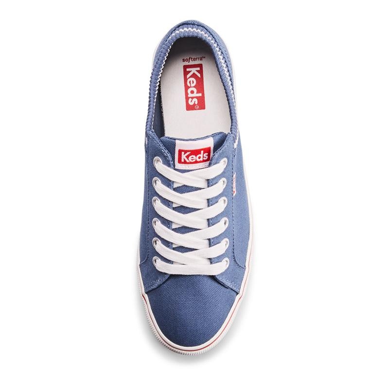 Keds Jump Kick Knit Collar Canvas Naisten Canvas Navy/White | HUWD41726