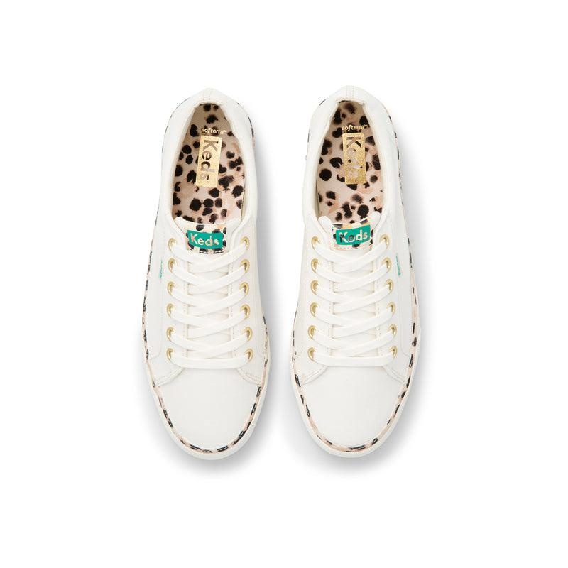 Keds Jump Kick Leopard Canvas Cream Naisten Canvas Leopardi | SGZA61742