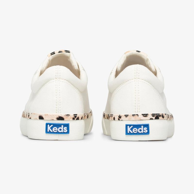 Keds Jump Kick Leopard Canvas Cream Naisten Canvas Leopardi | SGZA61742