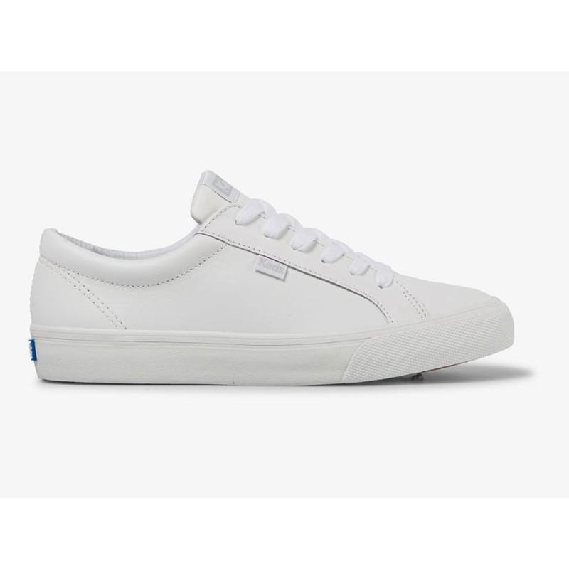 Keds Jump Kick Nahkaiset Naisten Lace Ups Valkoinen Valkoinen | AOWB43590