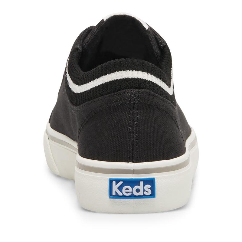 Keds Jump Kick Rib Knit Collar Canvas Naisten Canvas Mustat | CBJZ63015