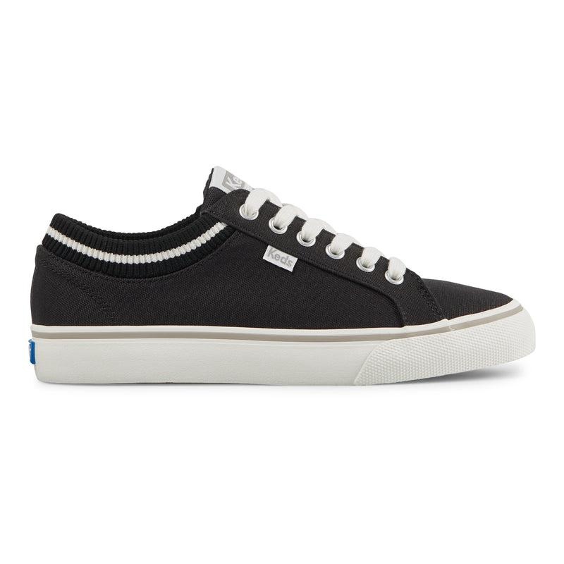 Keds Jump Kick Rib Knit Collar Canvas Naisten Canvas Mustat | CBJZ63015