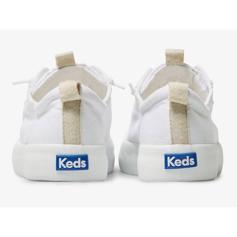 Keds Kickback Canvas Naisten Mokkasiinit Valkoinen | PLYG91302