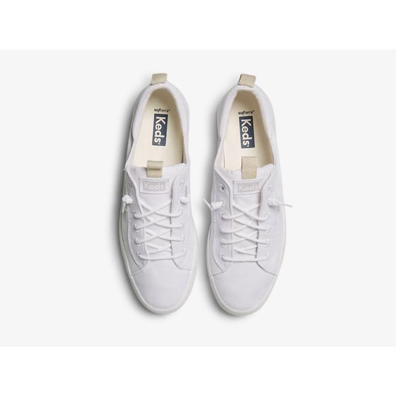 Keds Kickback Canvas Naisten Mokkasiinit Valkoinen | PLYG91302