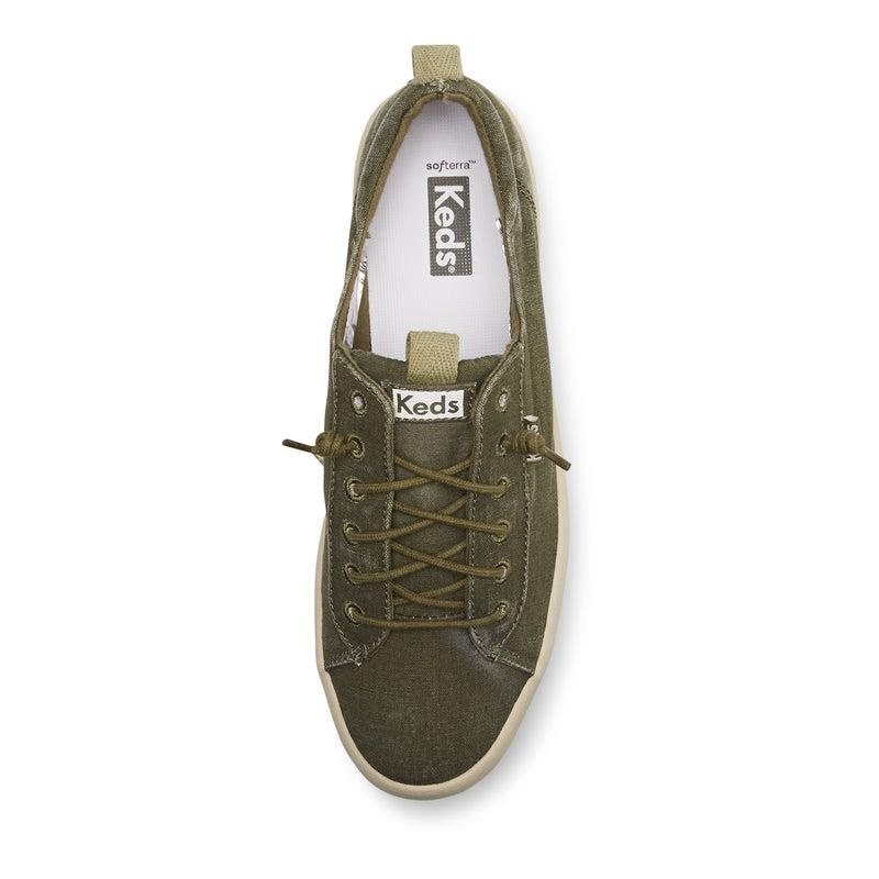 Keds Kickback Canvas Olive Naisten Canvas Oliivinvihreä | OZLI50683