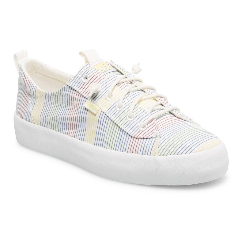 Keds Kickback Canvas Surf Stripe Naisten Canvas White/Multicolor | TOCU30917