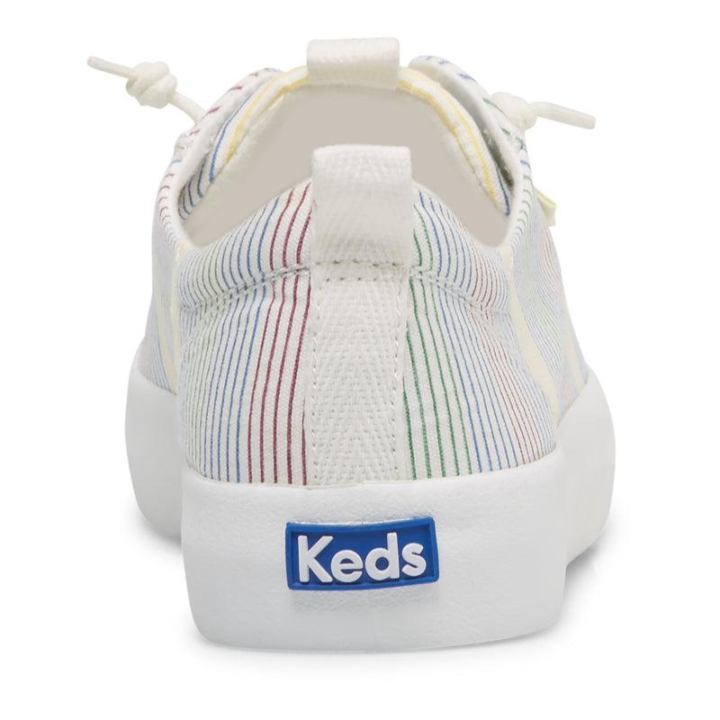 Keds Kickback Canvas Surf Stripe Naisten Canvas White/Multicolor | TOCU30917