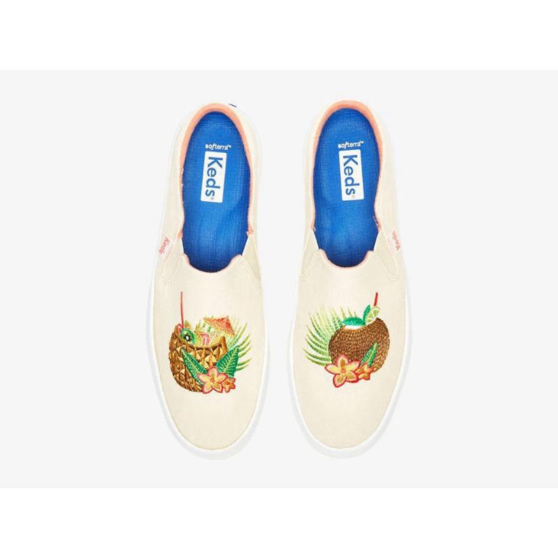 Keds Kickback Cocktails Slip On Naisten Muulit Beige | KOPV43976