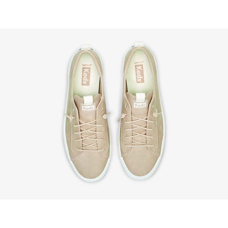 Keds Kickback Faux Slip On Naisten Leather Sneakers Pinkki | IBXO95360