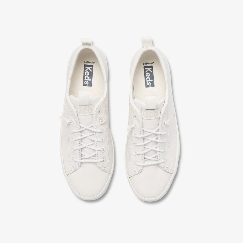 Keds Kickback Nahkaiset Naisten Leather Sneakers Valkoinen | KCYD61459