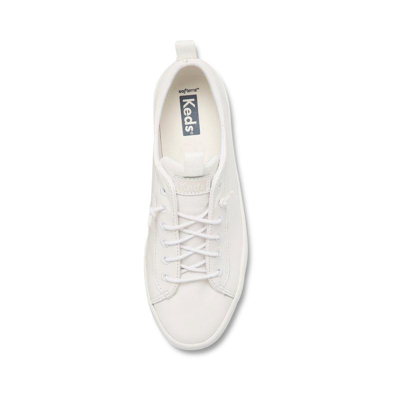 Keds Kickback Nahkaiset Naisten Leather Sneakers Valkoinen | KCYD61459