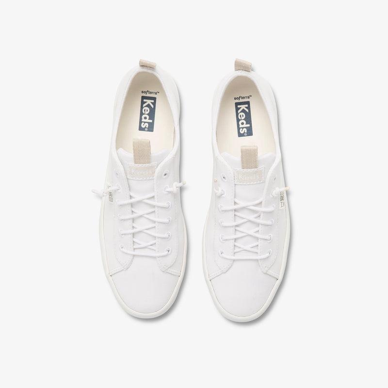 Keds Kickback Organic Puuvilla Naisten Canvas Valkoinen | TUZG84725