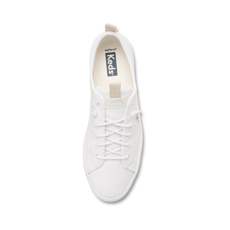 Keds Kickback Organic Puuvilla Naisten Canvas Valkoinen | TUZG84725