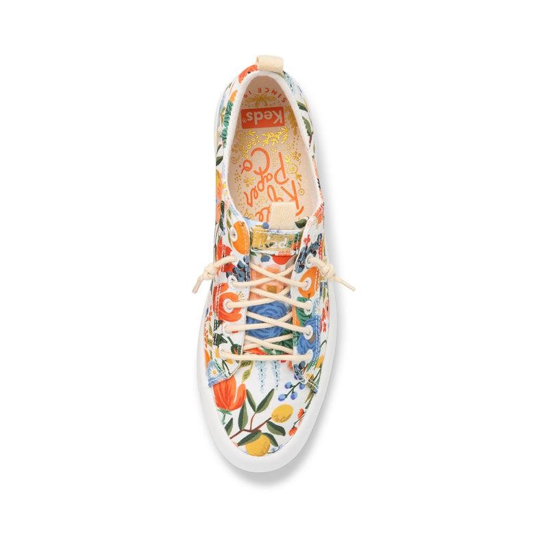 Keds Kickback Rifle Paper Co Garden Party Naisten Prints White/Multicolor | ZWNK35971