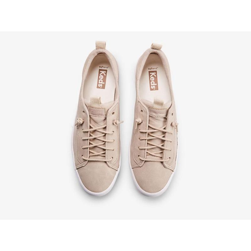 Keds Kickback Vegaaniset Naisten Leather Sneakers Ruskea | NZSE84369