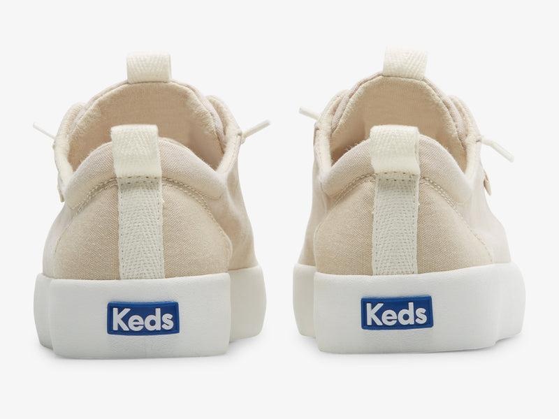 Keds Kickback Washable Canvas Oatmeal Naisten Canvas Khaki | IFAW28061