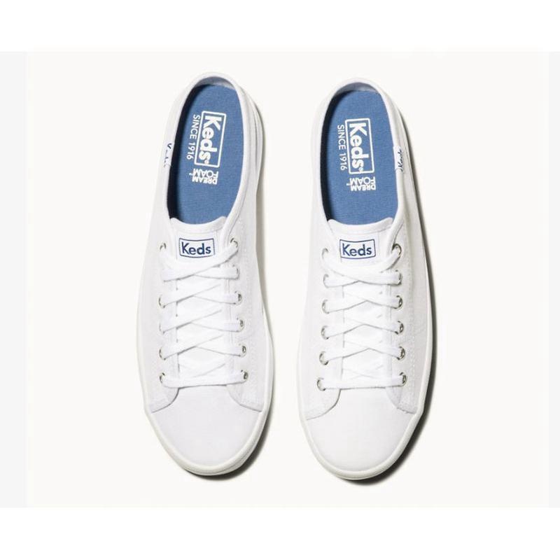 Keds Kickstart Canvas Slip On Naisten Muulit Valkoinen | XOKF83907