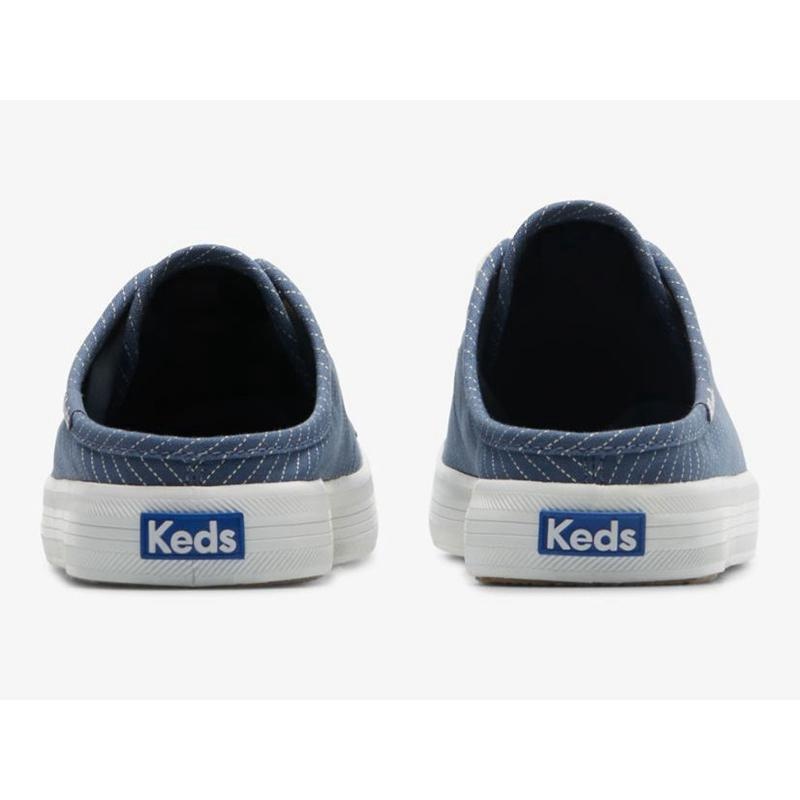 Keds Kickstart Canvas Stripe Slip On Naisten Muulit Sininen | MCJV47130