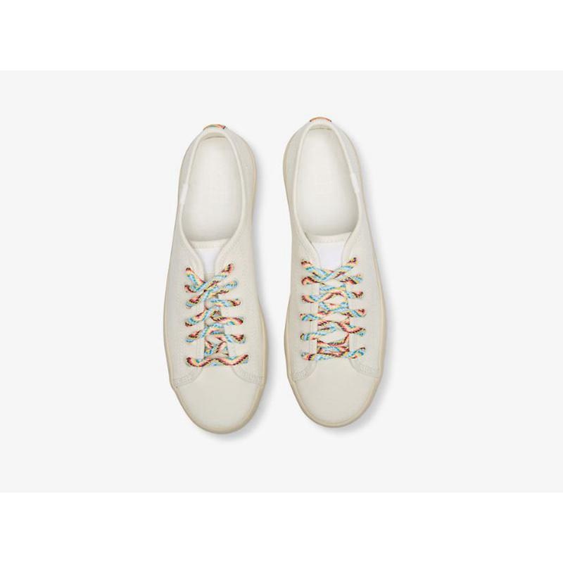 Keds Kickstart Fair Isle Naisten Lace Ups Valkoinen Monivärinen | KCSZ20683