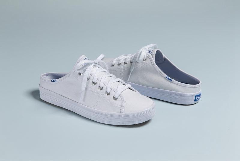 Keds Kickstart Mule Canvas Naisten Mokkasiinit Valkoinen | FLAS03912