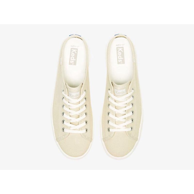 Keds Kickstart Mule Canvas Naisten Mokkasiinit Oatmeal Lightyellow | IJQN76230