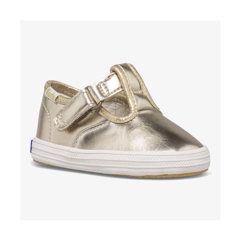 Keds Little Kid's Champion Varvas Cap T-Strap Lasten Sneaker Hopea | QOCL85471