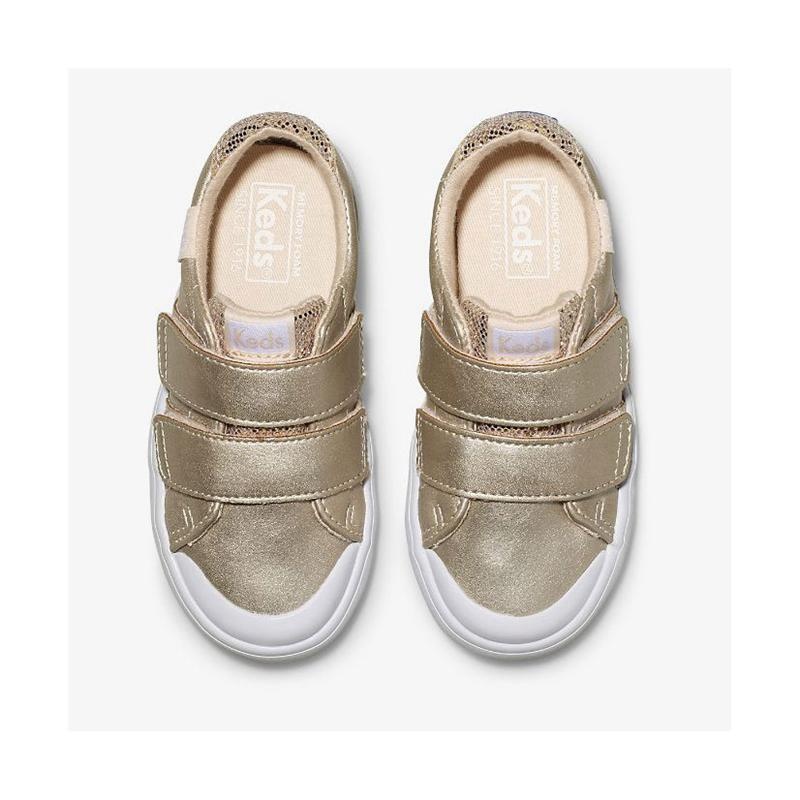 Keds Little Kid's Courtney HL Lasten Sneaker Pinkki Kultaiset | DONV78019