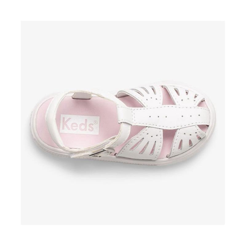 Keds Little Kid's Daphne Butterfly Nahkaiset Lasten Sandal Valkoinen | ARNX08359