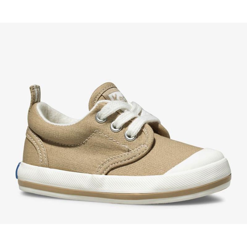 Keds Little Kid's Graham Lasten Sneaker Stone Darkkhaki | NEOR38620