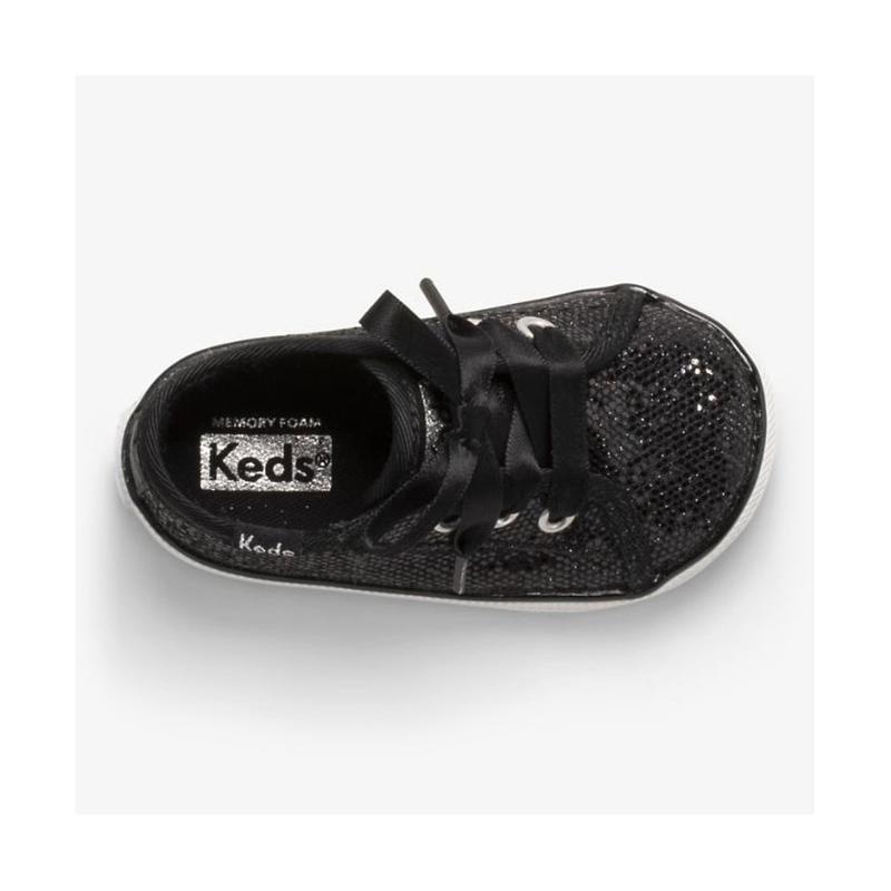 Keds Little Kid's Kickstart Crib Celebrations Lasten Sneaker Mustat | GDYJ20513