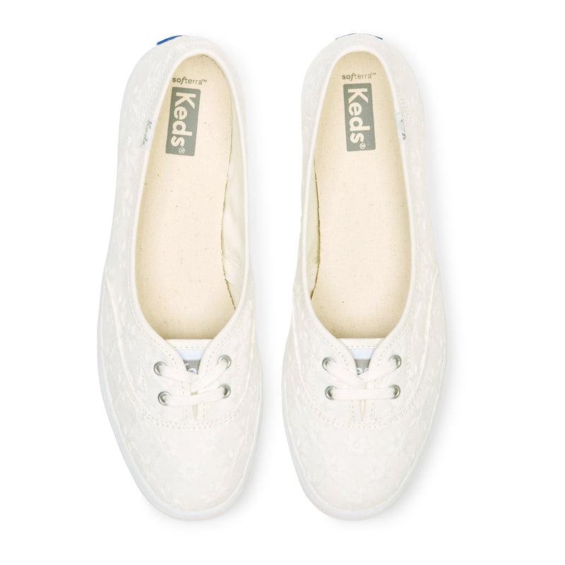 Keds Mini Eyelet Canvas Naisten Canvas Valkoinen | UQFT89362